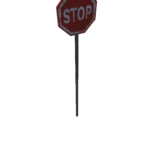 Sign - Stop - Round Pole